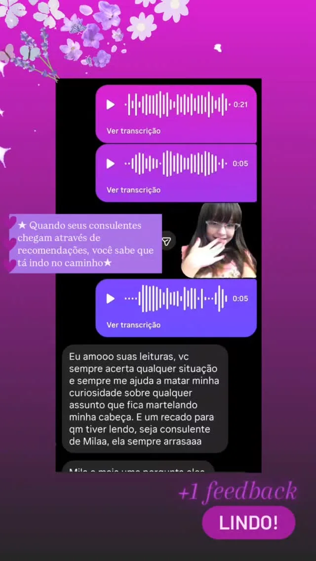 Captura de um feedback detalhado sobre uma leitura